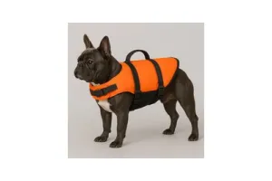 Hondenzwemvest - reddingsvest hond - honden zwemvest M A:35cm B:42-50cm C:57-66cm - Flamingo zwemvest Marinus - fluo oranje