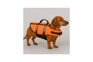 Hondenzwemvest - reddingsvest hond - honden zwemvest S A:30cm B:36-46cm C:44-54cm - Flamingo zwemvest Marinus - fluo oranje