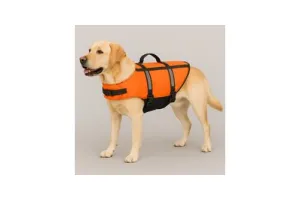 Hondenzwemvest - reddingsvest hond - honden zwemvest XL A:45cm B:44-55cm C:84-86cm - Flamingo zwemvest Marinus - fluo oranje