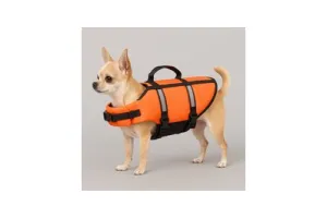 Hondenzwemvest - reddingsvest hond - honden zwemvest XS A:25cm B:30-38cm C:34-44cm - Flamingo zwemvest Marinus - fluo oranje