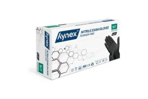 Hynex Nitril handschoenen maat S zwart 100/doos 3,5gram poedervrij