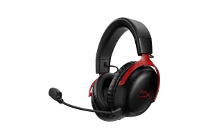 HyperX Cloud III Wireless Gaming Headset - Zwart/Rood(PC, PS5, PS4)