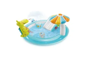 Intex - Gator Play Center Opblaaszwembad met glijbaan - 201 x 170 x 84 cm