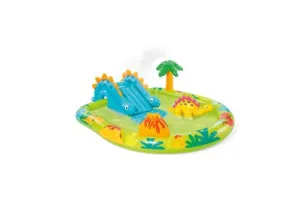 Intex Little Dino Opblaaszwembad met glijbaan - 191 x 152 x 58 cm