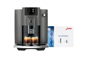JURA E6 Dark Inox (EC) + Basis onderhoudspakket