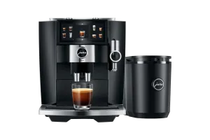 JURA J8 Twin Diamond Black (EA) + Melkkoeler