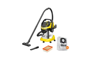 Karcher WD 4 S V-20/5/22 + Karcher Stofzuigerzak voor WD 4/5/6 (4x)