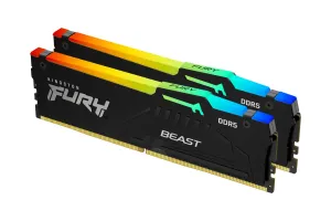 Kingston FURY Beast RGB XMP 32GB (2x16GB) DDR5 DIMM CL30 6000MHz