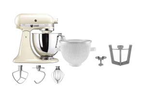 KitchenAid Artisan Mixer 5KSM125 Amandelwit + IJsbereider