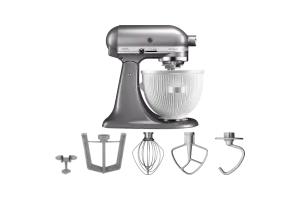 KitchenAid Artisan Mixer 5KSM125 Contourzilver + IJsbereider