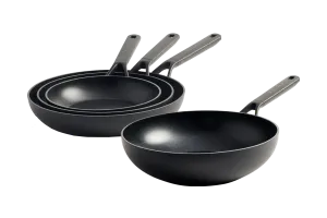 KitchenAid Classic Forged Koekenpannenset 20 + 24 + 28 cm + Wokpan 28 cm