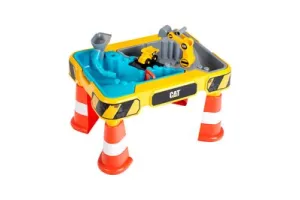 Klein Toys Caterpillar speeltafel - 64x48x40 cm - incl. 2 losse bassins voor water en zand - multicolor