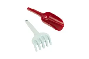 Klein Toys Little Foot schep en hark - 95% gerecycled plastic - rood blauw