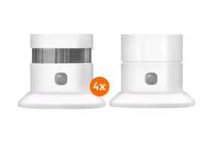 KlikAanKlikUit ZSDR-850 Rookmelder (3 jaar) 4-pack + Koolmonoxidemelder