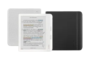 Kobo Libra Colour Wit + Notebook Sleep Cover Zwart
