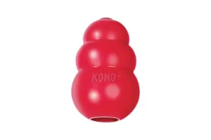 KONG Classic - Snackbal Honden Speelgoed - Rubber - 10.16cm - Rood - Maat L