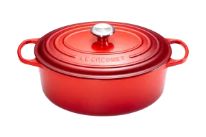 Le Creuset Signature Ovale Braadpan 31 cm Kersenrood