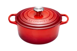 Le Creuset Signature Ronde Braadpan 24 cm Kersenrood