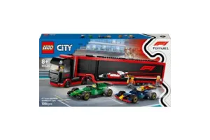 LEGO City F1 truck met RB20 en AMR24 F1® auto's speelset - 60445