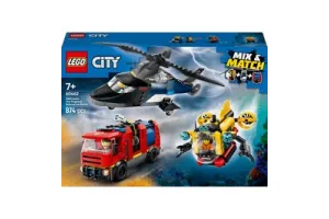 LEGO City Helikopter brandweerauto en onderzeeër remix - 60462