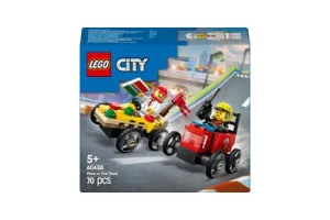 LEGO City Raceautopakket: pizzabestelwagen vs. brandweerauto - 60458