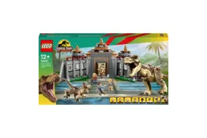 LEGO Jurassic World Jurassic Park Bezoekerscentrum: T. rex &amp; raptor aanval Set - 76961