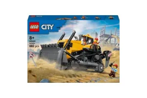 LEGO® City Gele Bulldozer, Bouwplaatsvoertuig - 60466