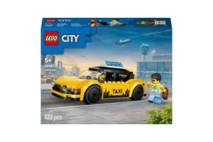 LEGO(R) City Gele Taxi - Modelautobouwset met 2 Minifiguren - Klassieke Speelgoedtaxi - 60487