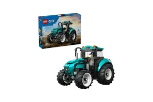 LEGO(R) City Tractor - Boerderijspeelgoed met een Minifiguur van een Boer - Klassiek Boerderijvoertuig met Grote Rubberen Tractorbanden - Geweldig Cadeau voor een Verjaardag of de Feestdagen voor Jongens, Meisjes en Kinderen Vanaf 6 Jaar - 60498