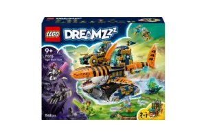 LEGO(R) DREAMZzz(tm) Tijgerhaaitank - Bouwset voor Kinderen Vanaf 9 Jaar - Fantasiespeelset met 2 Bouwmogelijkheden - Tijgerhaaitank met 5 Minifiguren - Verjaardagscadeau - 71515
