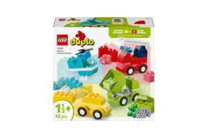LEGO(R) DUPLO(R) Mijn Eerste Creatieve Voertuigen Educatief Speelgoed met Kleine Auto, Helikopter, Kiepwagen en Brandweerwagen - Cadeau voor Kinderen Vanaf 18 Maanden - 10474