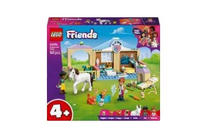 LEGO(R) Friends Huisdierenkliniek - 2 Minipoppetjes, Hond, Konijn, Paard, 2 Kattenfiguren - Dierenspeelgoed met Paardenstal - Voor Meisjes en Jongens Vanaf 4 Jaar - Cadeautip voor een Kinderverjaardag - 42696