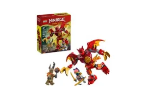 LEGO(R) NINJAGO(R) Kai's Drakenmecha Strijdpakket - Speelgoedmecha - Speelset met 3 Minifiguren Waaronder Kai en Sora - Ninjabouwset voor Kinderen Vanaf 6 Jaar - Cadeautje - 71851