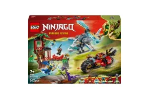 LEGO(R) NINJAGO(R) Ninjavoertuigen bij de Boomhut - Actiespeelgoed - Speelset met Boomhut, Helikopter, Motor en 6 Minifiguren - Bouwset voor Kinderen Vanaf 7 Jaar - Cadeautip - 71857