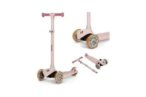 Lionelo Jessy Kinderstep - step 3 wielen - leeftijdsgroep 3+ - max 50kg - LED verlichting in de wielen - hoogte verstelbaar 65-70-75-80 cm