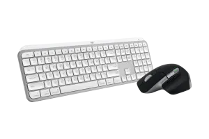 Logitech MX Keys S for Mac Qwerty Wit + Logitech MX Master 3S voor Mac Space Grey