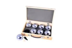 Longfield Games Jeu De Boule 8 Ballen - In Houten Koffer