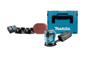 Makita DBO180ZJ 5,0 Ah Accu (2x) Compleet Pakket