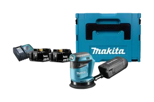 Makita DBO180ZJ 5,0 Ah Accu (2x) Starterspakket