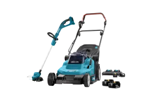 Makita DLM432PT incl. 5,0 Ah Accu (2x) + Makita DUR193Z + 5,0 Ah 18V Accu (2x)