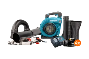 Makita DUB363ZV 18v 5,0 Ah Accu (4x) Starterspakket
