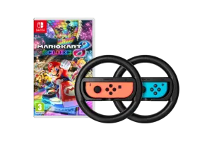 Mario Kart 8 Deluxe + BlueBuilt Stuurtjes voor Nintendo Switch