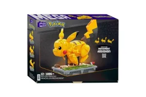 MEGA Pokémon Bewegende Pikachu - 1095 blokken - Bouwstenen