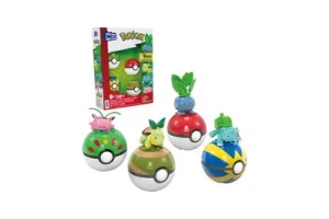 MEGA - Pokemon Grass Type Trainer Team Grasaanval - Constructiespeelgoed - Speelfiguur