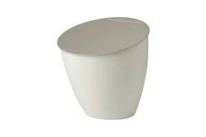 Mepal Calypso afvalbakje - 2,2 liter - Afvalbakje aanrecht met deksel - Duurzaam afvalbakje - Nordic white