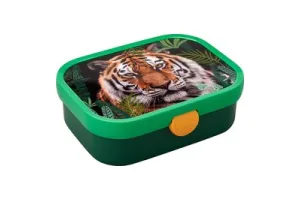 Mepal lunchbox Campus - Broodtrommel met vakjes voor kinderen - Geschikt voor 4 boterhammen - Wild Tiger