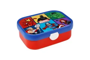 Mepal lunchbox Campus - Broodtrommel met vakjes voor kinderen - Geschikt voor 4 boterhammen - Avengers