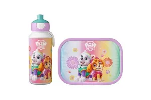 Mepal lunchset (pop-up fles &amp; lunchbox) Campus - 400 + 750 ml - Broodtrommel en Drinkbeker voor kinderen - Bento box - Pop-up drinkfles - Paw Patrol Girls