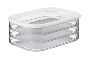 Mepal Modula vleeswarendoos - 550 ml 3-laags - Vershouddoos - Wit