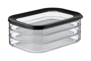 Mepal Modula vleeswarendoos - 550 ml 3-laags - Vershouddoos - Zwart
